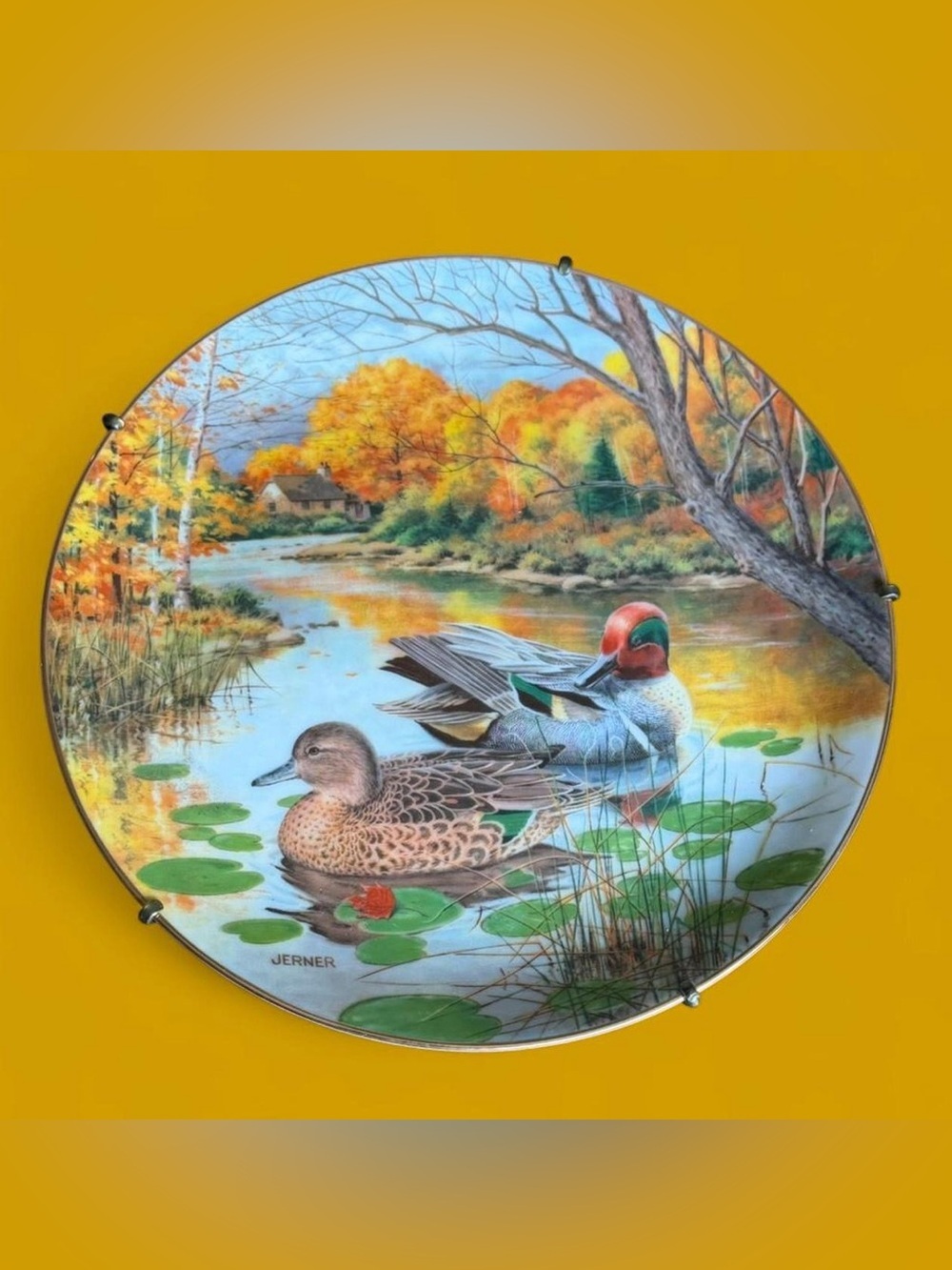 Vintage 1987 Knowles “The Green Winged Teal” decorative plate